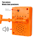 Miniatyrbillede 2 af 10: Field Solar Bird Pest Repeller 360 graders roterende reflektor orange Double-sided reflect