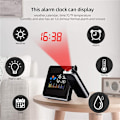 Miniatyrbillede 2 af 8: LED Digital Smart Alarm Clock Elektronisk USB white 150*62*110MM
