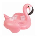 Pikkukuva 7 / 7: 4-reikäinen puhallettava vaaleanpunainen flamingo-juomapidike allaskelluke pink 70*60cm
