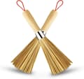 2-pack bambu wokborste, köksrengöringsborste