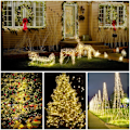 Miniatyrbild 6 av 7: Solar String Lights Julfest dekorationer colorful 32m