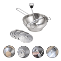 Pikkukuva 3 / 6: Potato Ricer Professional Masher Manuaalinen Mehupuristin Puristin Ruostumattomasta teräksestä tehdyt keittiötyökalut silver