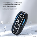 Miniatyrbillede 7 af 7: Car Smart Key Case Cover til Tesla Model X 3 Bag Protector Fob Band Shell Holder white