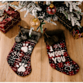Miniatyrbillede 7 af 8: Julestrømper Navidad Gnomes Sok Gave Børne slikpose alphabet 48*21cm