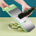 Miniatyrbillede 6 af 6: Multi Slicer Peeler Gulerod 7 i 1 køkken grøntsagsskæreværktøj green 7pcs Set
