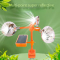 Miniatyrbillede 7 af 10: Field Solar Bird Pest Repeller 360 graders roterende reflektor orange Double-sided reflect
