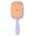 Miniatyrbild 1 av 7: Damhårborste Luftkudde Hårkam Breda tänder Anti-frizz Borste Hårbottenmassage Ihålig white orange