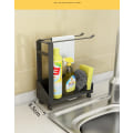 Miniatyrbillede 7 af 10: Afløbsstativ Opbevaring Sink Organizer Rack black medium