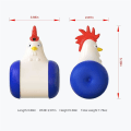 Miniatyrbild 2 av 10: Tumbler Swing Teasing Interactive Cat Toy Laser Chicken Toy yellow 137*73*93mm