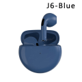 Miniatyrbild 1 av 9: Trådlösa hörlurar med mikrofon Bluetooth -hörlurar Sporthörlurar blue 18*32mm