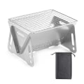 Miniatyrbild 1 av 8: Bärbar vikbar Mesh Vedspis Mini Grill 1pc