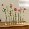 Miniatyrbillede 6 af 6: Hængslet blomsterglasvase klare reagensglas Blomsterpotte Hydroponisk beholder 6 Tubes-S