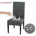 Miniatyrbild 7 av 7: Restaurang Anti-smutsig cover Vattentät elastisk cover för matsal kök Bröllopshotell bankett black