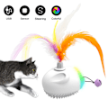 Miniatyrbillede 1 af 7: Smart Cat Interactive elektronisk LED automatisk hoppelegetøj white