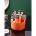 Miniatyrbild 6 av 9: Desktop Roterande kosmetisk borste Multifunktionell förvaringsbox orange