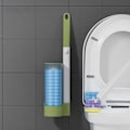 Pikkukuva 8 / 11: Kertakäyttöinen liukeneva wc-harja Seinään kiinnitettävä puhdistustyökalu kylpyhuoneen vaihtoharjalle Grey Set
