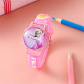 Miniatyrbillede 2 af 5: Børne Frozen Elsa Ur Prinsesse Børn Søde Tegnefilm Gaver Til Børn Pink