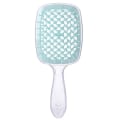 Miniatyrbild 1 av 7: Damhårborste Luftkudde Hårkam Breda tänder Anti-frizz Borste Hårbottenmassage Ihålig transparent blue