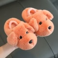 Pikkukuva 7 / 8: Lasten puuvillainen tohveli poika 1-3 vuotta vanha söpö sarjakuva tyttö tossu baby puuvilla Drag syksy ja talvi skin red color 16-17(insole14.5cm)