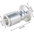 Miniatyrbilde 3 av 5: Mini innfelte spotlights for butikksvinduer, LED mini spotlights, takmontert spotlight 1 W LED