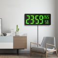 Miniatyrbild 5 av 7: Digital Klocka Stor Display, Stor Digital Väggklocka med white