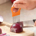 Miniatyrbillede 2 af 5: Køkken Gadgets Løg Slicer Tomat Grøntsager Sikker Fork white 7.8*10.6cm