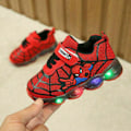 Pikkukuva 7 / 7: Spiderman LED-lenkkarit Skor Blinkande Light Up Tennarit Barn Red EU30