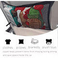 Miniatyrbillede 4 af 8: Bil Loft Opbevaring Net Tag Justerbar Rejse Opbevaringspose black large