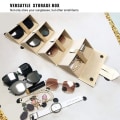 Miniatyrbillede 9 af 9: Solbriller Organizer Box Folding Multi-slot Brilleopbevaring black 3 pairs