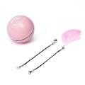 Miniatyrbillede 8 af 10: Automatisk Smart Cat Toy Ball Catnip USB-opladning Farverig LED white 2.4inch(diameter)