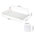 Miniatyrbild 1 av 7: Väggmonterad routerhållare TV Set-Top Box-hållare Metall Router Förvaringsställ White