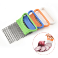 Miniatyrbillede 4 af 5: Køkken Gadgets Løg Slicer Tomat Grøntsager Sikker Fork orange 7.8*10.6cm