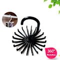 Miniatyrbild 1 av 7: 360 Rotate Tie Hanger Plast Portable Tie Rack white 11X3.8X11CM