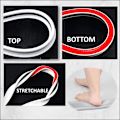 Miniatyrbild 9 av 10: enkel installation-Silicon Duschbarriär Vattenstoppare Retaining Strip Wet Dry Separation Blocker white 300CM