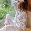 Miniatyrbillede 8 af 11: Plus Size Cardigan langærmet ensfarvet hjemmepyjamas green 1XL