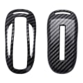 Pikkukuva 5 / 7: Uusi ABS Carbon Fibe -auton kauko-avain, cover , Tesla Model 3 Model S Model X -auton älyavaintarvikkeiden pidike Fob deep gold for model x
