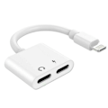Miniatyrbild 2 av 6: Dubbla adaptrar för iPhone 2 i 1 hörlursladdare för Apple