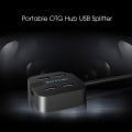 Miniatyrbild 4 av 5: USB3.0 Hub High Speed 4 Port USB Hub USB Splitter Adapter