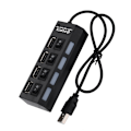 Miniatyrbild 1 av 3: Nya 4-portars USB 2.0 Hub På/Av-brytare + DC power