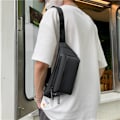 Miniatyrbild 5 av 6: Crossbody-väska för män, tättslutande vattentät utomhus Khaki