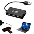Miniatyrbild 2 av 5: 4 portar USB Hub Höghastighets USB 2.0 Hub Multi USB Splitter