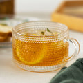 Miniatyrbild 3 av 6: 450ml Nordic glasmugg Transparent handgreppskopp för kaffe