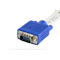Miniatyrbild 3 av 3: RGB VGA SVGA hane till 2 VGA två HDB15 kvinnlig splitteradapter