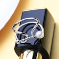 Miniatyrbild 2 av 5: 925 sterling silver ringar för kvinnor pärlsmycken mikrofon