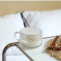 Miniatyrbild 5 av 6: 450ml Nordic glasmugg Transparent handgreppskopp för kaffe