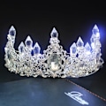 Miniatyrbild 3 av 6: 1 ST Legering Hand Set Rhinestone Crystal Pillar LED Lysande