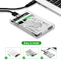 Miniatyrbild 5 av 5: USB 3.0 SSD Mekanisk Disk Transparent Mobil hårddiskbox