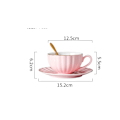 Miniatyrbild 3 av 5: Nordic Simple Travel Kaffekopp Porslin Tekopp Mugg