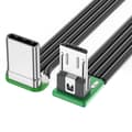 USB C till USB-kabel Snabb USB C-adapter 480mbps 90 graders vinkelkontakt