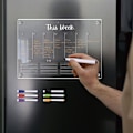 Miniatyrbilde 11 av 11: Akryl Magnetisk ukeplanleggerkalender for kjøleskap tørrslettetavle null - TYU056 null - TYU056 Combination